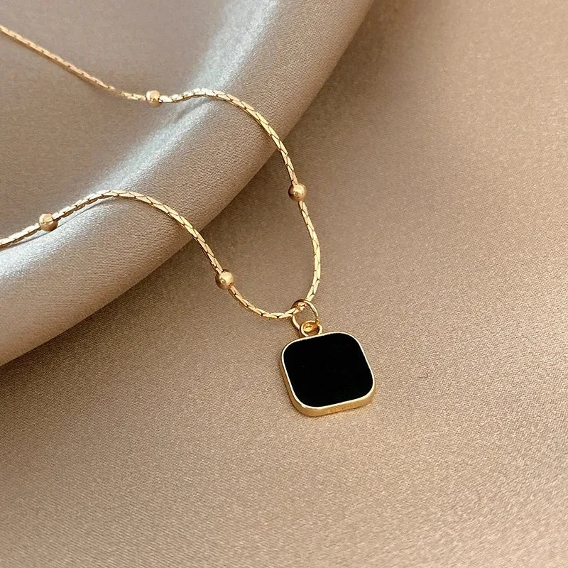 Minimalist Stainless Steel Pendant Necklaces