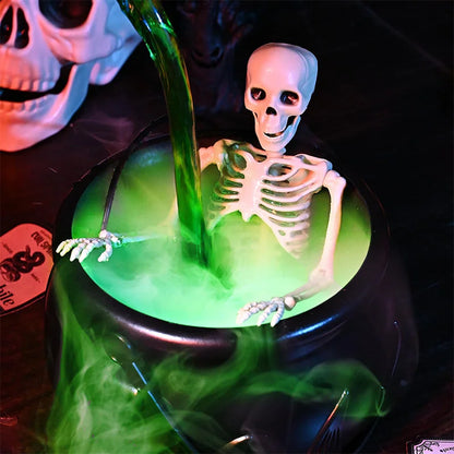 Halloween Witch Cauldron Fog Mist Decor