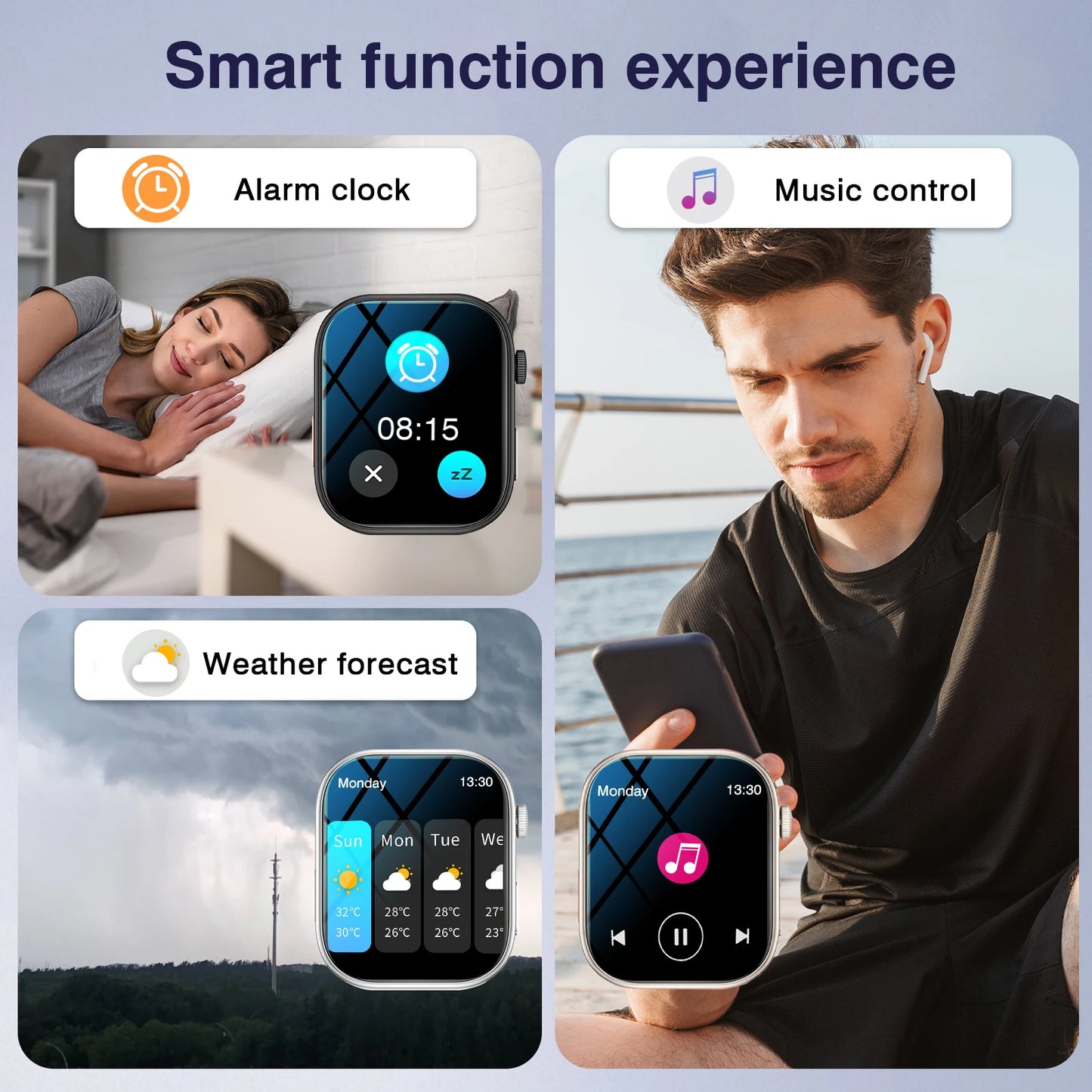 2.02” HD Smartwatch – Bluetooth Calling Fitness Watch with Weather, Sports Tracking & Free Shipping