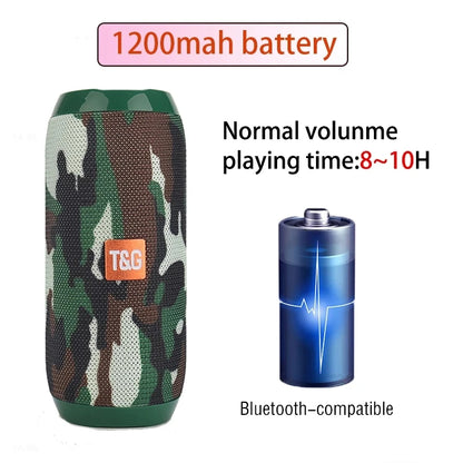 Portable Wireless Bluetooth Speaker – Mini Outdoor Bass Speaker with FM Radio, Hands-Free Call & Free Shipping