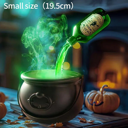 Halloween Witch Cauldron Fog Mist Decor