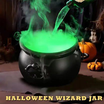 Halloween Witch Cauldron Fog Mist Decor