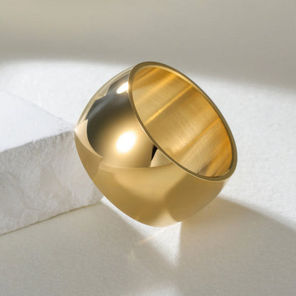 Minimalist Gold-Tone Band Ring