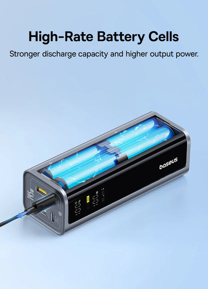 Baseus 145W Portable Power Bank – 20800mAh Fast Charger with Free Shipping