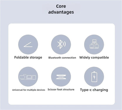 Mini Foldable Bluetooth Keyboard
