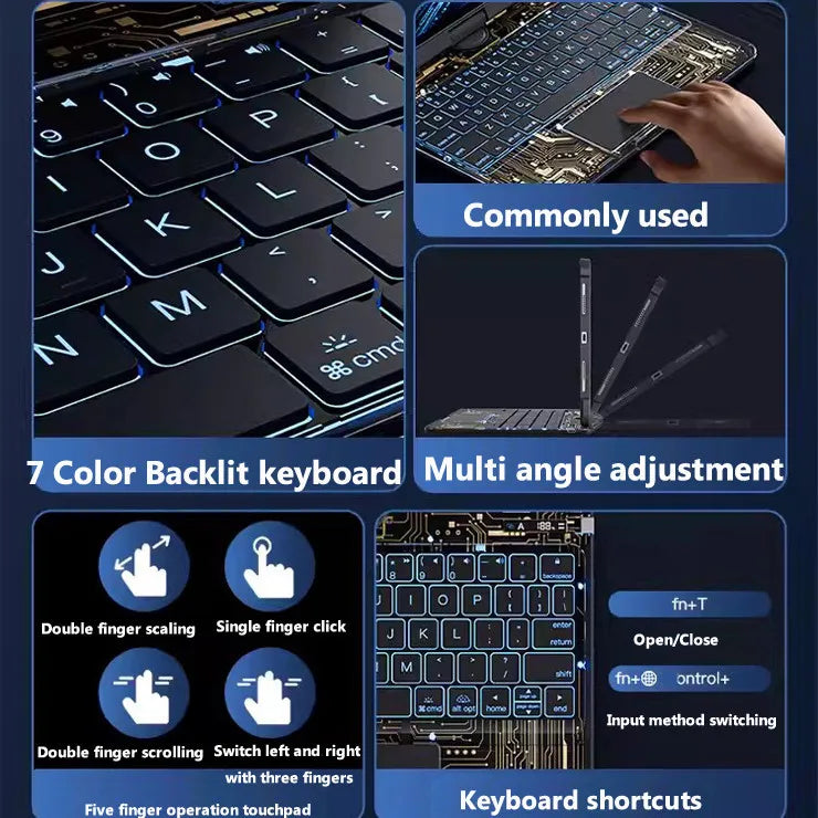 Acrylic Keyboard Case with Trackpad