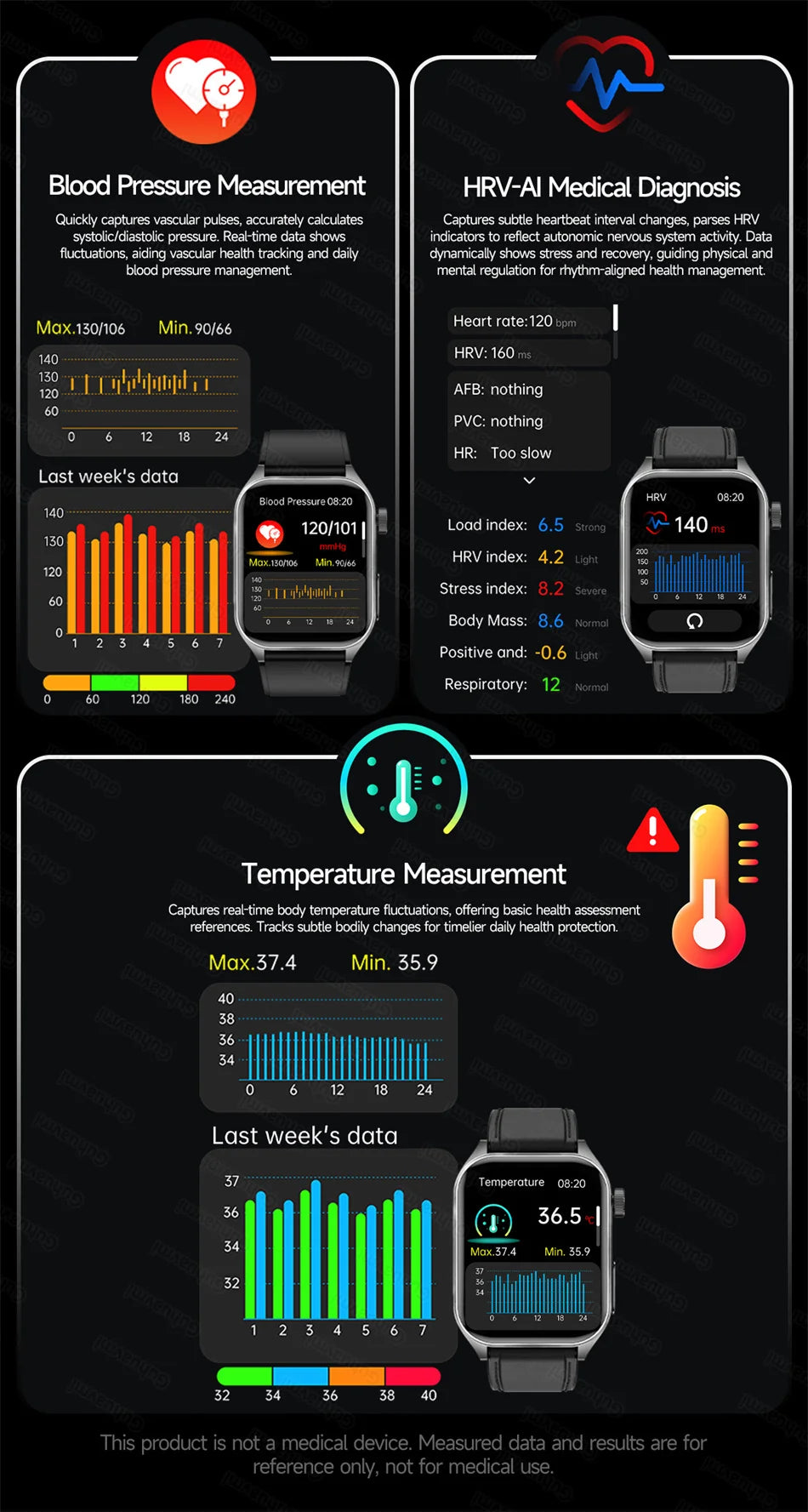 Health Monitoring Smartwatch – Bluetooth Calling Fitness Watch with Free Shipping
