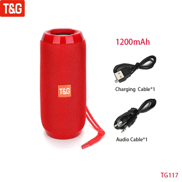 Portable Wireless Bluetooth Speaker – Mini Outdoor Bass Speaker with FM Radio, Hands-Free Call & Free Shipping