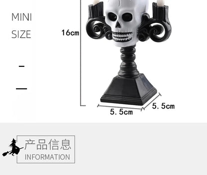 Skull Candelabra LED Halloween Light