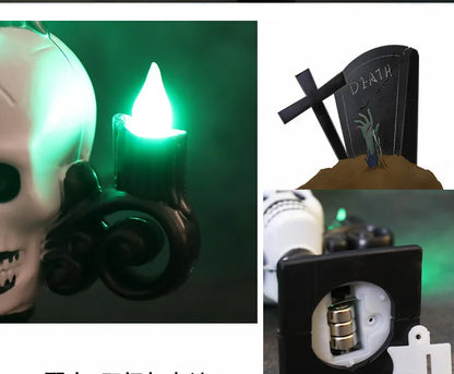 Skull Candelabra LED Halloween Light