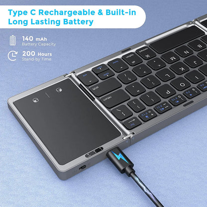 Foldable Bluetooth Keyboard