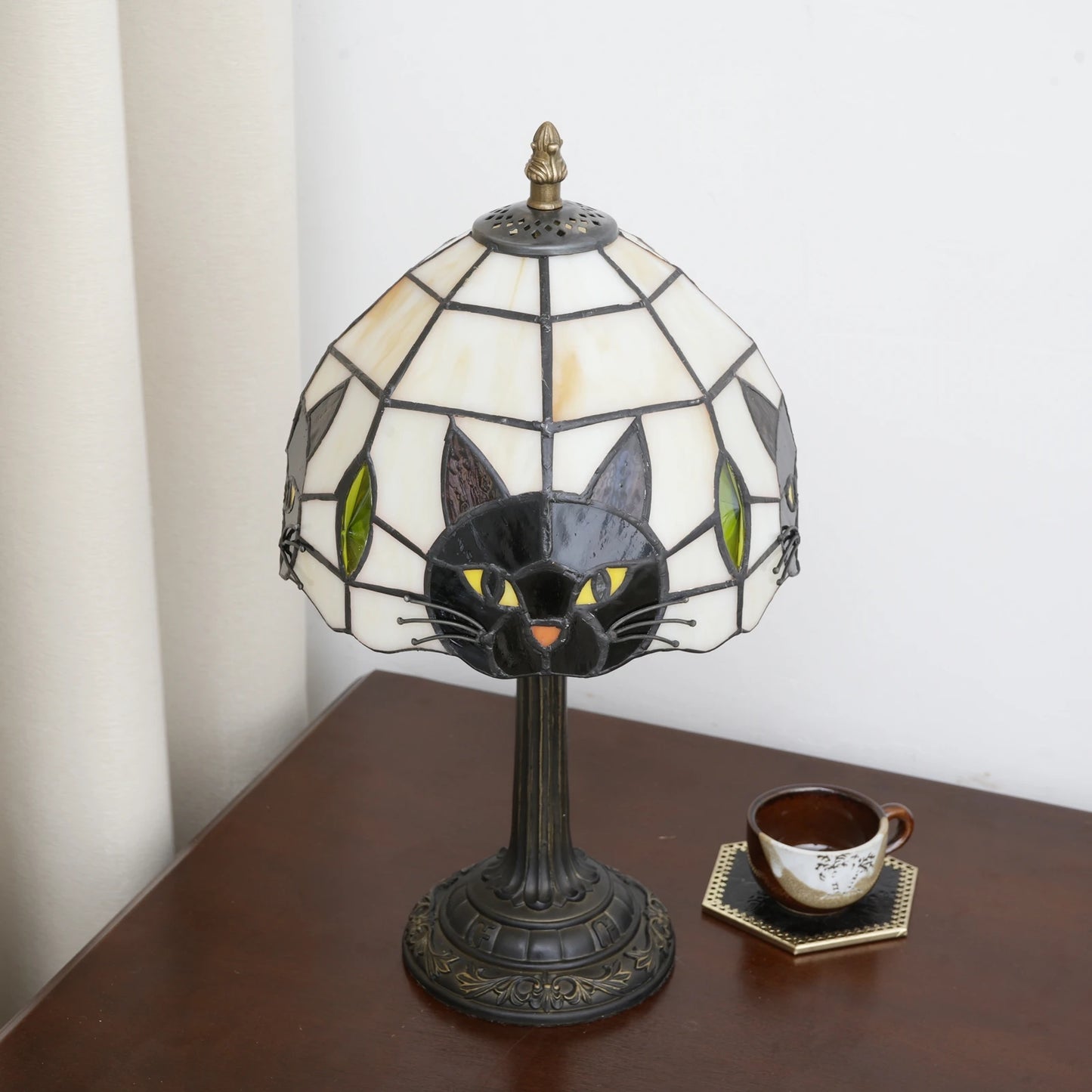 Cute Black Cat Bedside Table Lamp – Vintage Animal Desk Lamp with Free Shipping