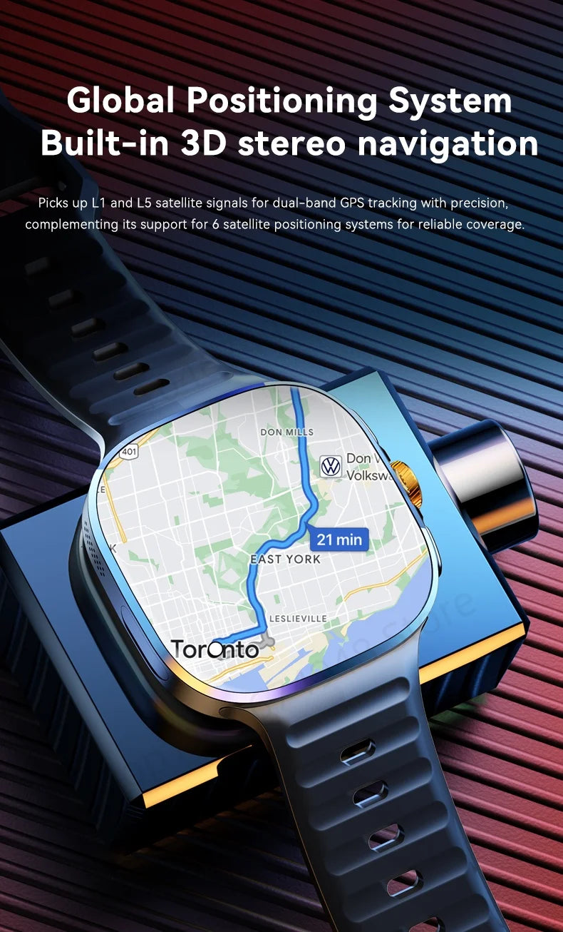 M99 5G Smartwatch – AMOLED Display Watch with Camera, GPS & Free Shipping