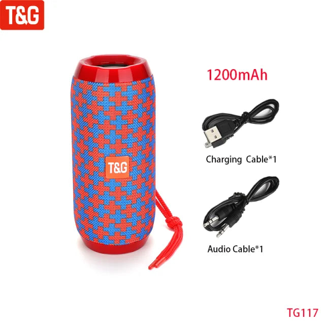 Portable Wireless Bluetooth Speaker – Mini Outdoor Bass Speaker with FM Radio, Hands-Free Call & Free Shipping