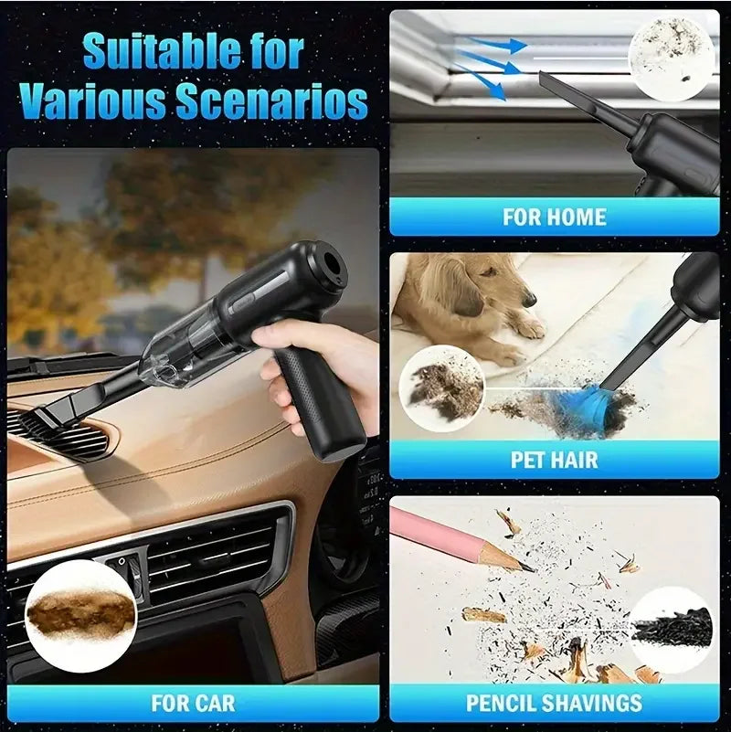 2-in-1 Cordless Air Duster & Mini Vacuum Cleaner
