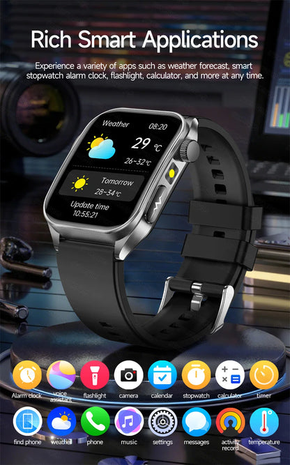 Health Monitoring Smartwatch – Bluetooth Calling Fitness Watch with Free Shipping