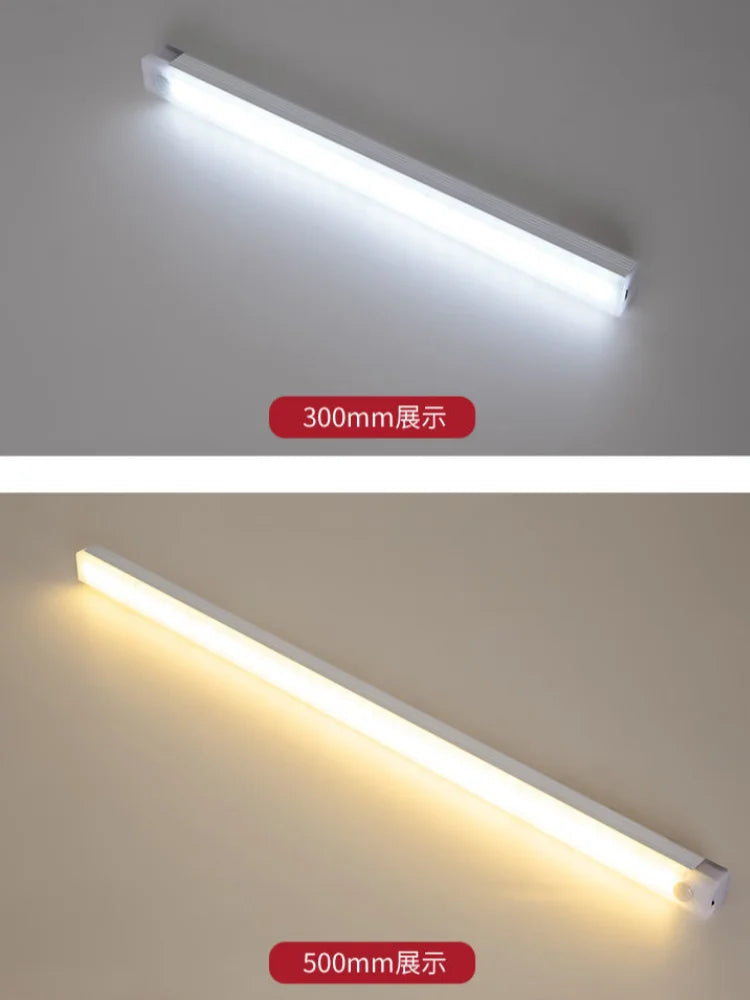 Motion Sensor LED Under Cabinet Light – Rechargeable Wireless Night Light for Kitchen, Closet & Bedroom
