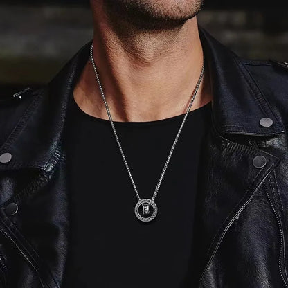 925 Sterling Silver Geometric Pendant Necklace