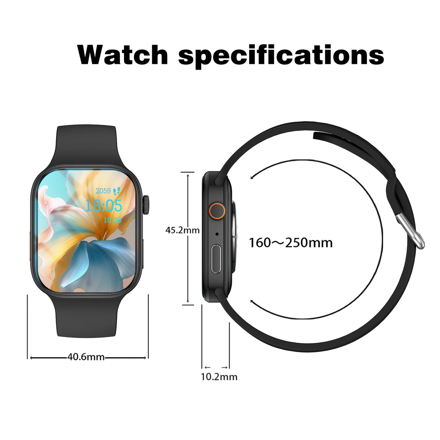 2.02” HD Smartwatch – Bluetooth Calling Fitness Watch with Weather, Sports Tracking & Free Shipping