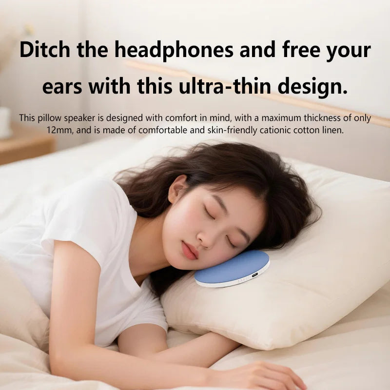 Under Pillow Bluetooth Sleep Speaker – Portable Bedside Relaxation Speaker for Sleep, Music & Home Comfort with Free Shipping