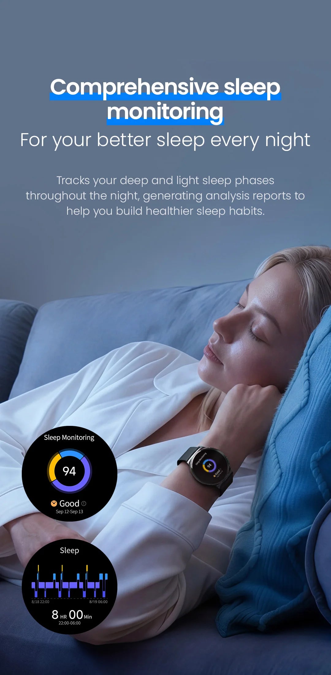 HAYLOU Solar Lite 2 Smartwatch – 1.43” AMOLED Fitness Watch with 24H Health Monitoring, 150+ Sports Modes & Voice Calling