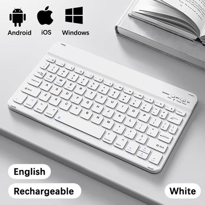 Slim Bluetooth Keyboard for iPad & Tablet