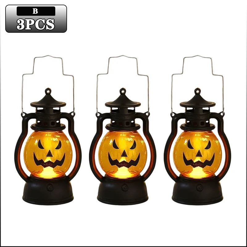 DIY LED Pumpkin Lantern Halloween Decoration