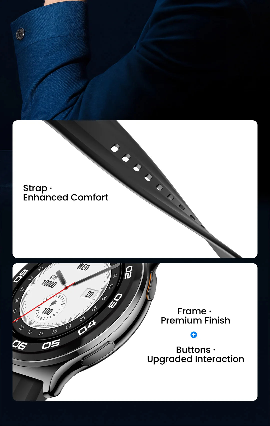HAYLOU Solar Lite 2 Smartwatch – 1.43” AMOLED Fitness Watch with 24H Health Monitoring, 150+ Sports Modes & Voice Calling
