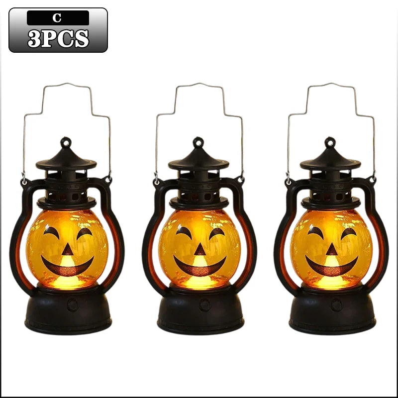 DIY LED Pumpkin Lantern Halloween Decoration