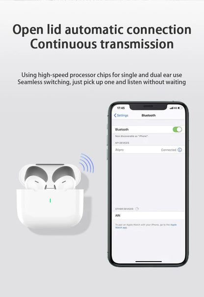 Air Pro True Wireless Earbuds – Bluetooth 5.3 ANC Noise Reduction Earphones with Charging Case & Free Shipping