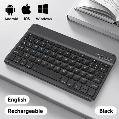 Slim Bluetooth Keyboard for iPad & Tablet