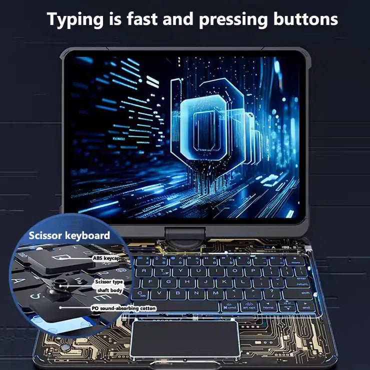 Acrylic Keyboard Case with Trackpad