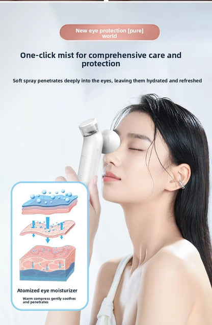 Portable Eye & Face Nano Mist Sprayer – Hydrating Steam Care Device for Daily Self-Care