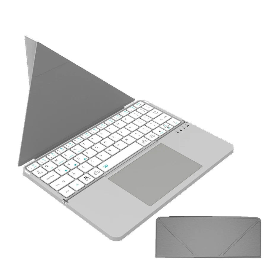 Foldable Bluetooth Keyboard with Touchpad & Case
