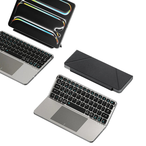 Foldable Bluetooth Keyboard with Touchpad & Case