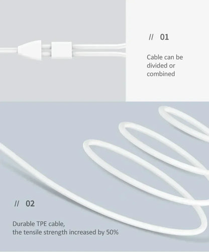 Lightning Wired Earphones with Microphone – In-Ear Stereo Headphones Compatible with iPhone, iPad & iPod