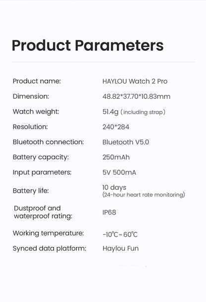 HAYLOU Watch 2 Pro Smartwatch – Fitness Watch with Large Display & Free Shipping