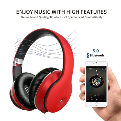 Wireless Bluetooth 5.0 Over-Ear Headphones – Graffiti Foldable Headset with Mic, Hi-Fi Stereo & Free Shipping