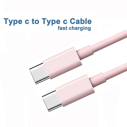 60W USB-C to USB-C Fast Charging Cable – PD Type-C Data Cable for iPhone 15, Samsung, Huawei & Xiaomi