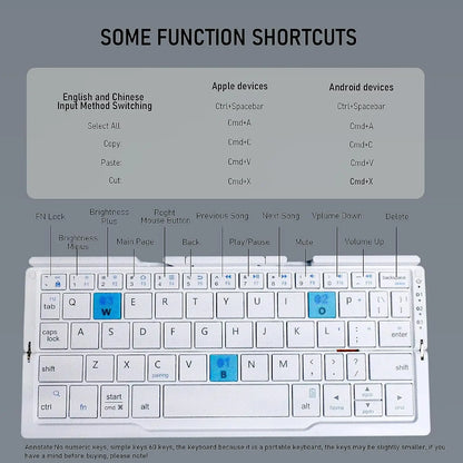 Mini Foldable Bluetooth Keyboard