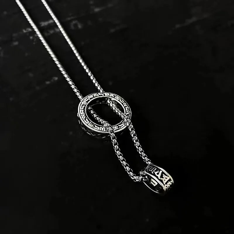 925 Sterling Silver Geometric Pendant Necklace