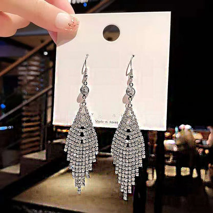 Vintage Crystal Drop Earrings for Women