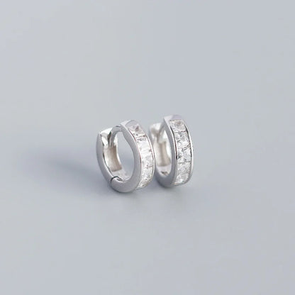 Colorful Zircon Huggie Hoop Earrings