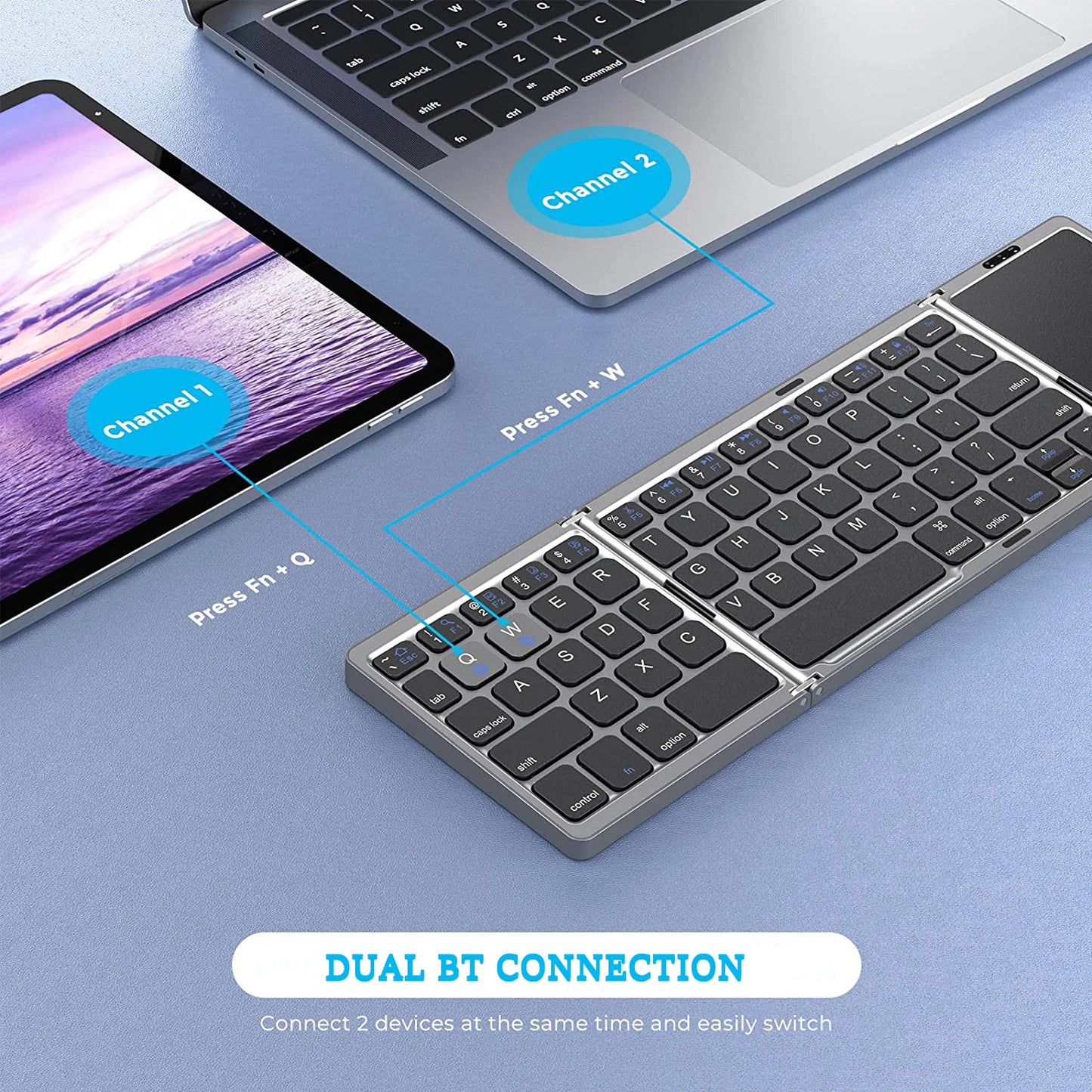 Foldable Bluetooth Keyboard