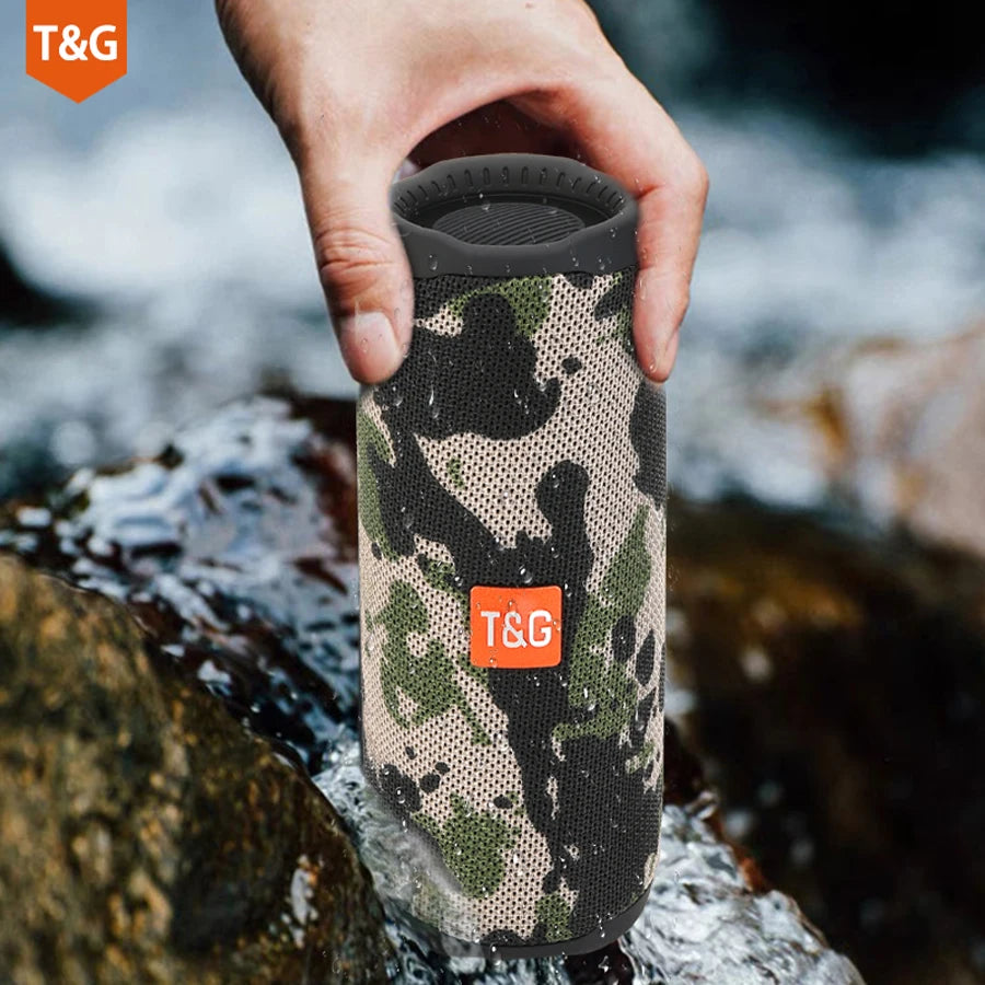 Portable Wireless Bluetooth Speaker – Mini Outdoor Bass Speaker with FM Radio, Hands-Free Call & Free Shipping