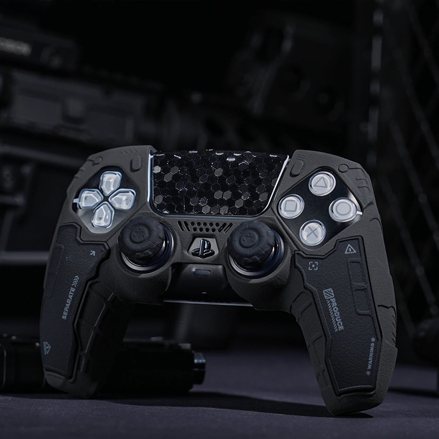 PS5 Controller Silicone Cover – Tactical Style Soft Protector Skin with Thumb Stick Grip Caps & Free Shipping