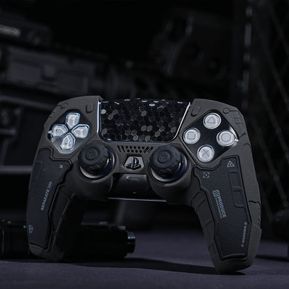PS5 Controller Silicone Cover – Tactical Style Soft Protector Skin with Thumb Stick Grip Caps & Free Shipping