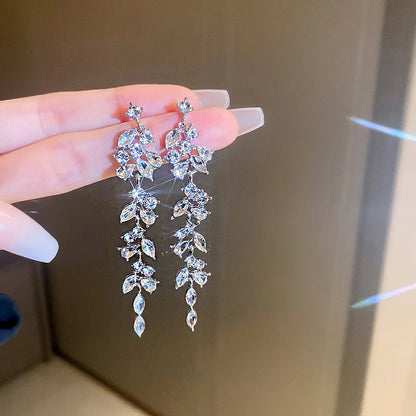 Vintage Crystal Drop Earrings for Women