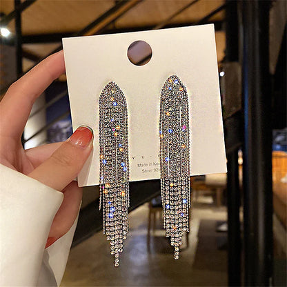 Vintage Crystal Drop Earrings for Women