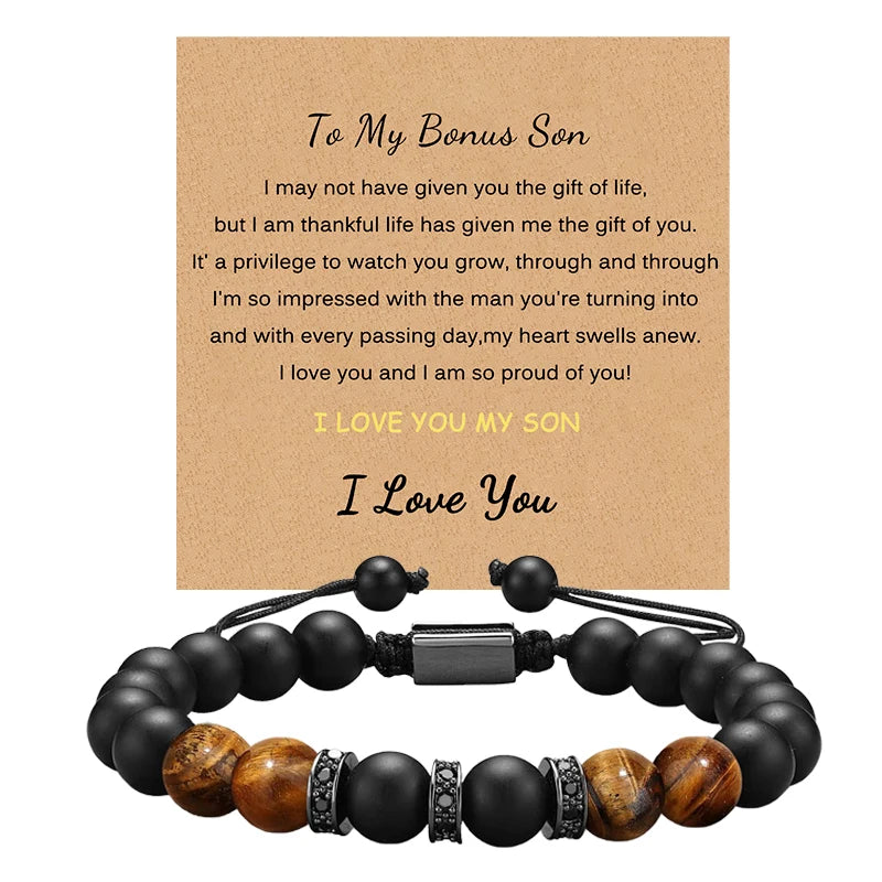 Tiger Eye Stone Bracelet for Men